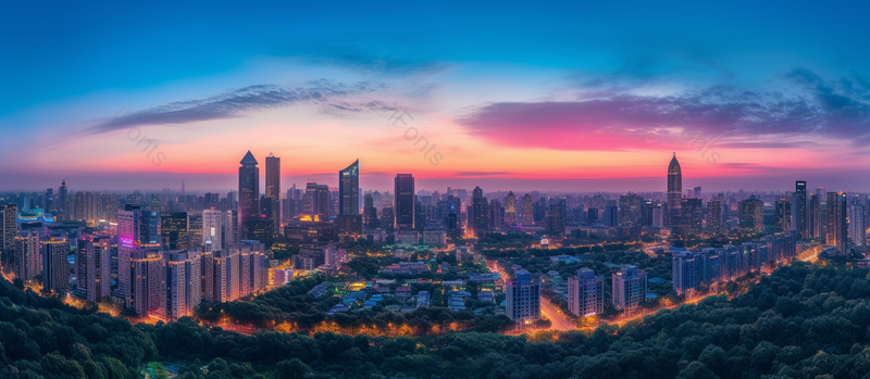 夜景金融街全景,高清,摄影图,摄影图片,图片大全,摄影图免费下载